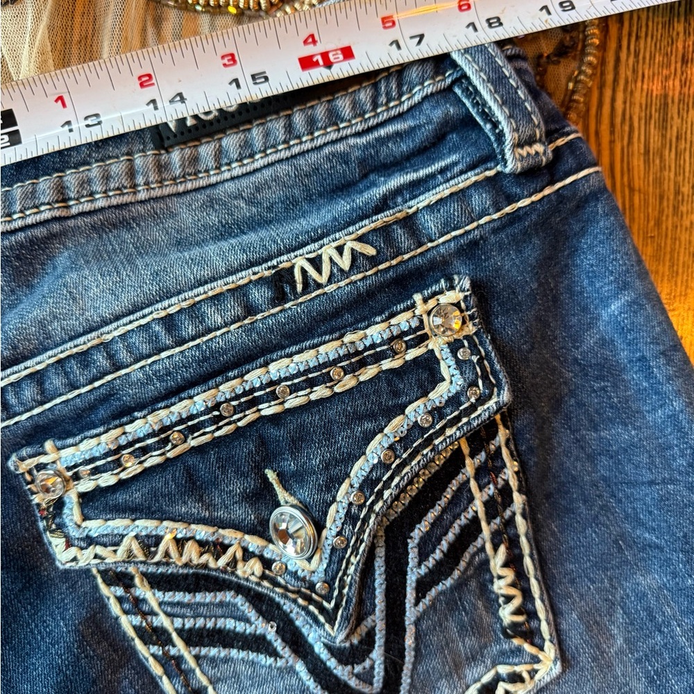 Vigoss Embellished Blue Jeans - Picture 8 of 9